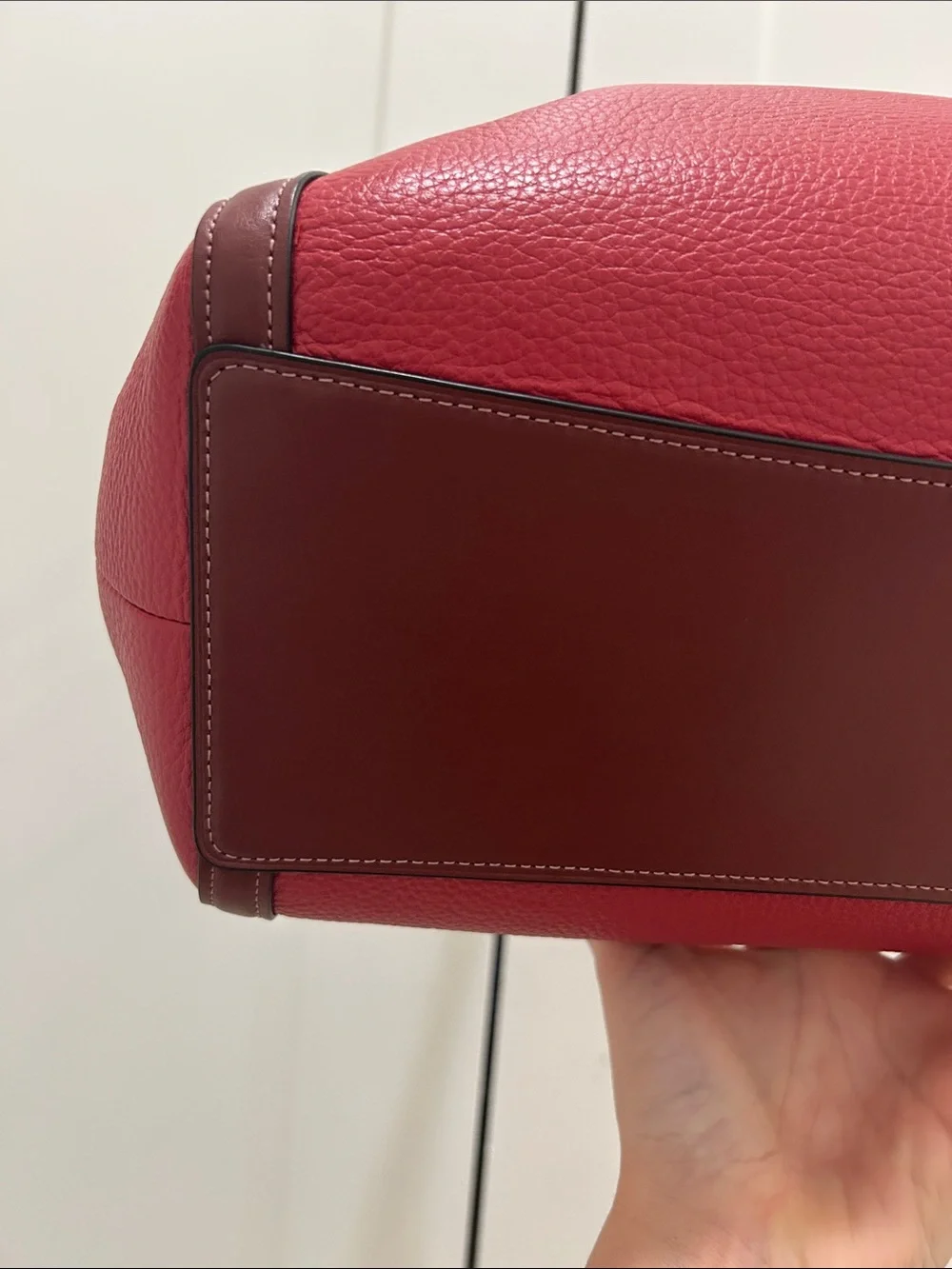 Coach (EUC) Kristy Shoulder Bag in Red Apple Colorblock
